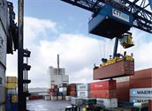 Afbeelding transport havengebied