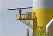 Sensoren Nautisch radar op bracket