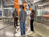 Portlantis met VR-bril op